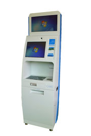 Touch Screen freier stehender Kiosk mit Identifikations-Scanner und Pass-Scanner