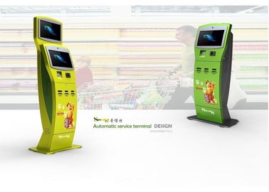 Kundenspezifischer Infrarot-/Widerstand-/Kapazitäts-Touch Screen Eigentest im Kiosk mit Karten-Drucker